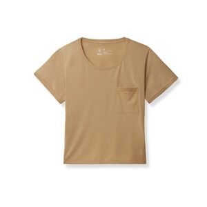 Ibex Paradox Pocket Short Sleeve Tee Gold Heather Medium New With Tags